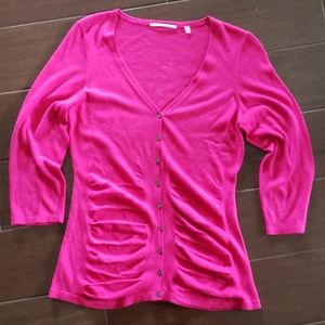 Tahari Pink Cardigan Small